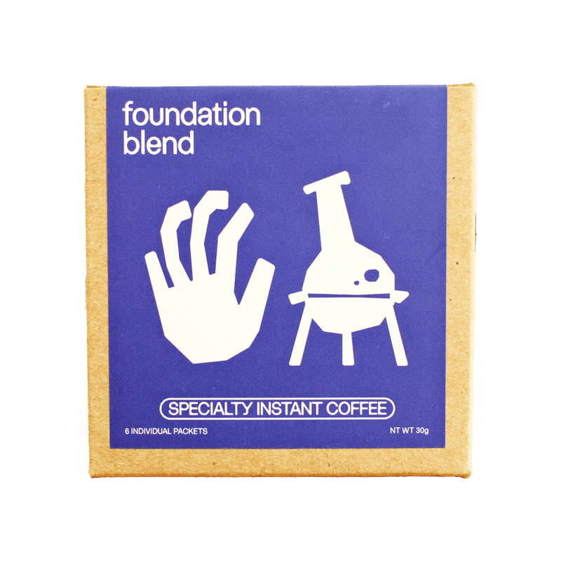 Specialty instant coffee. ReAnimator Coffee. Foundation instant coffee box. 