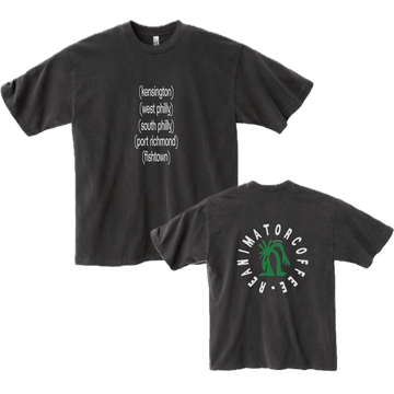"Philadelphia" Black Garment Dyed T-Shirt