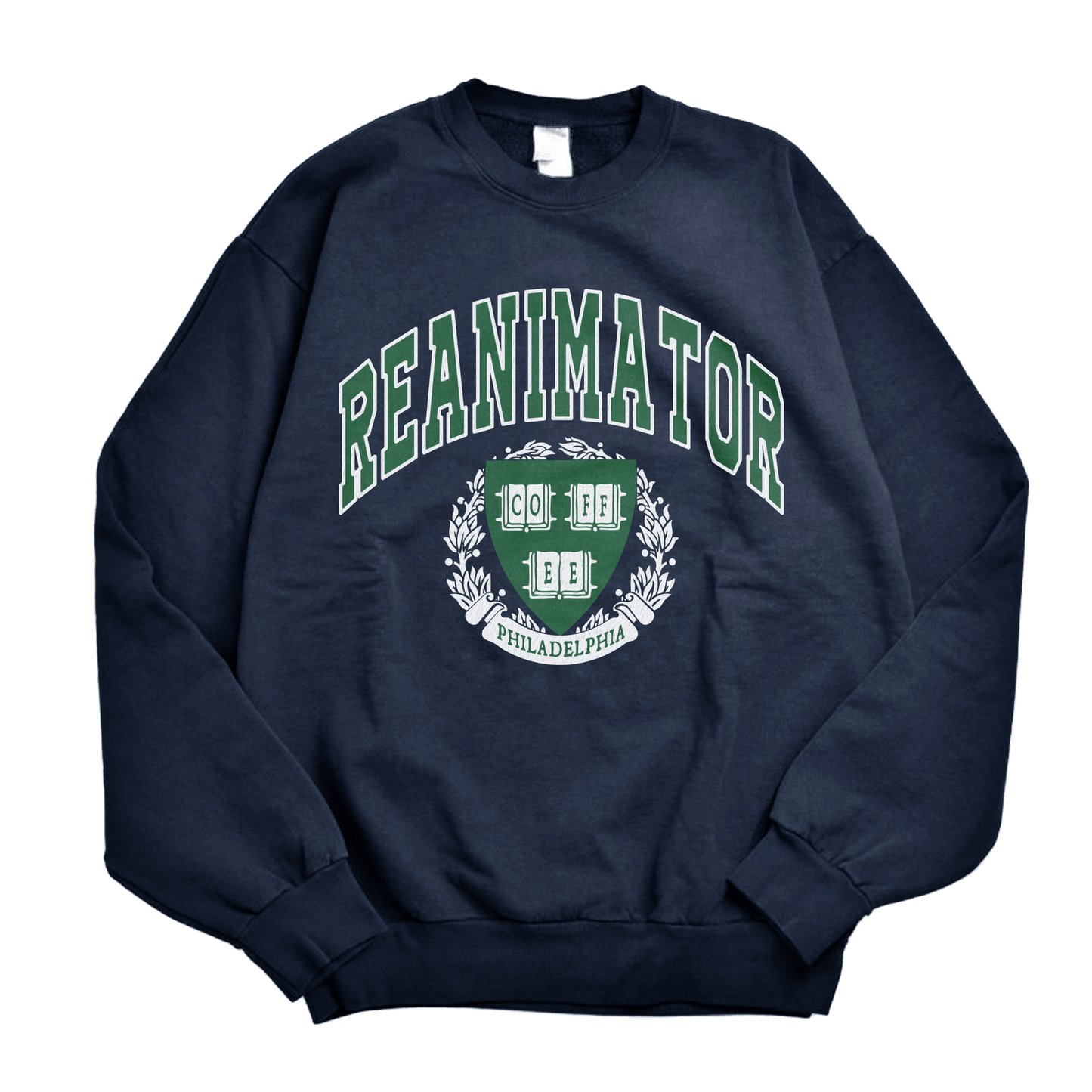 College Crewneck Sweatshirt | ReAnimator Coffee