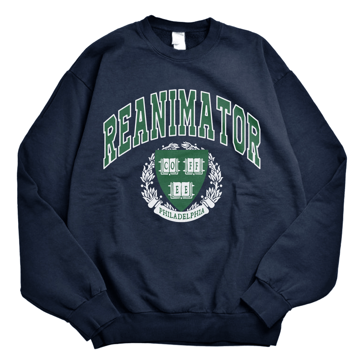 College Crewneck Sweatshirt | ReAnimator Coffee